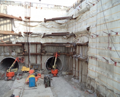 Shoring Monitoring at 07 Highway Station, Vaughan